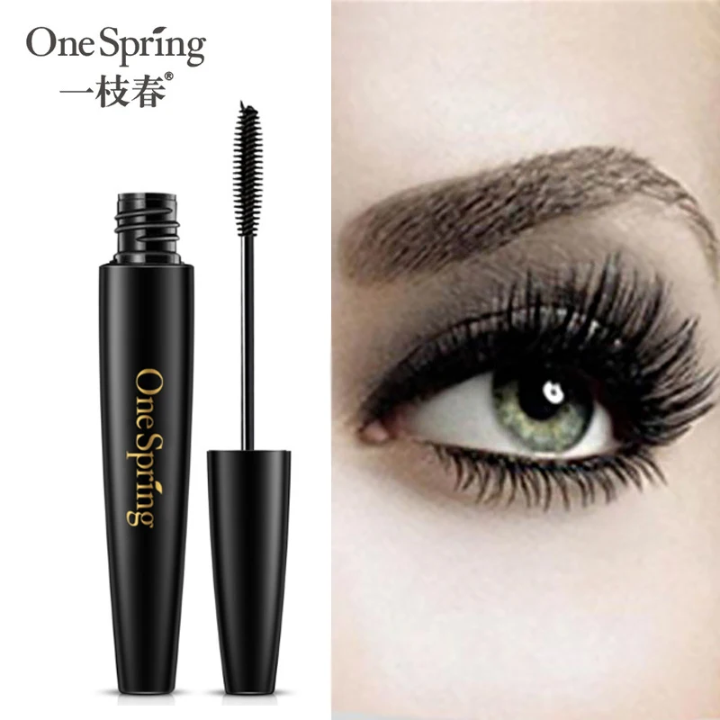 OneSpring новинка Водостойкая тушь для макияжа черная волокно ресницы ресниц