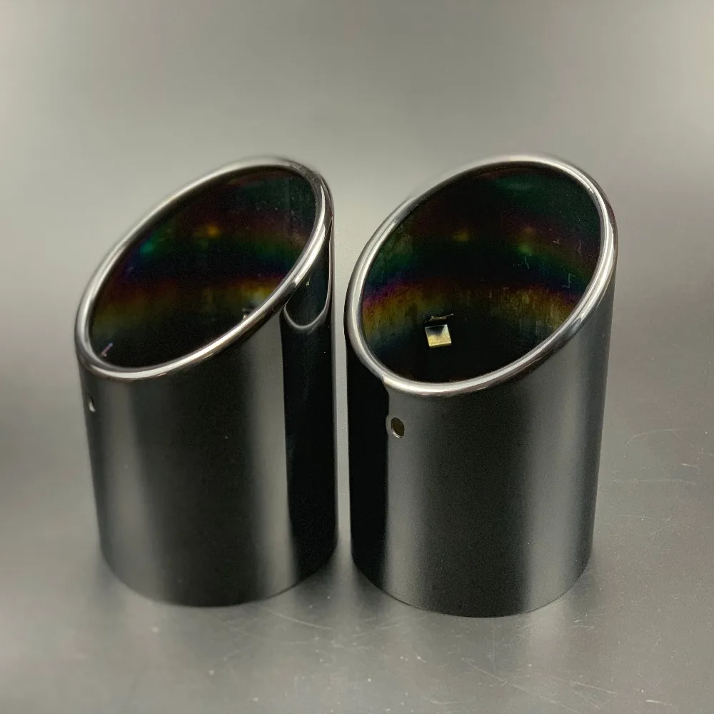 1 пара наконечников для выхлопной трубы из нержавеющей стали Audi Q7 2007 2011