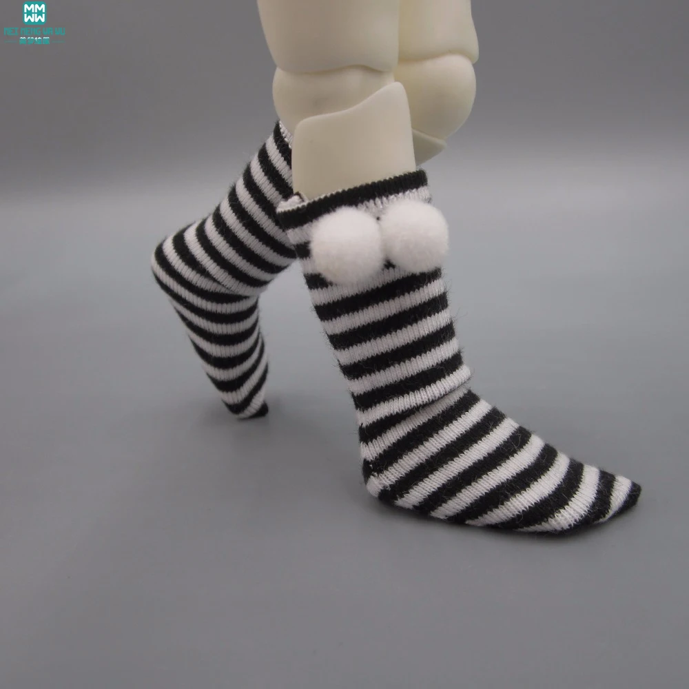 BJD аксессуары Подходит для 1/3 1/4 1/6 BJD DD SD YOSD куклы Модные Полосатые Шаровые декоративные носки