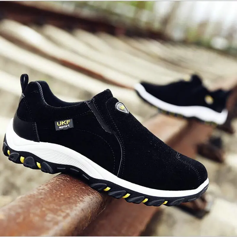 New Autumn Men Sneakers Slip On shoes Male Suede Leather Lazy loafers flats casual HB-18Z | Обувь