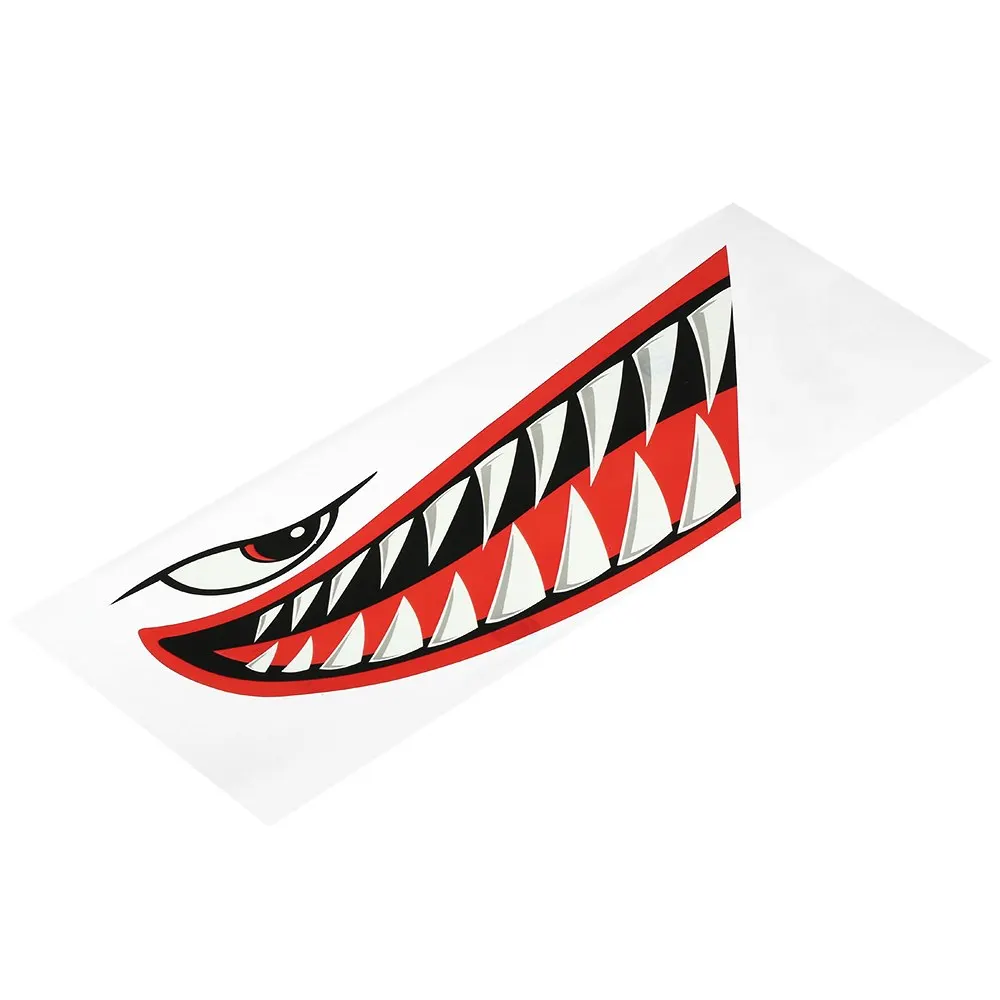 2 шт. водонепроницаемые забавные креативные Мультяшные наклейки с зубцами рыбы