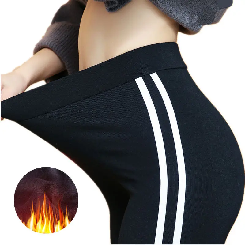 Для женщин бархат джинсовые леггинсы Push Up брюки зимние толстые легинсы джинсы