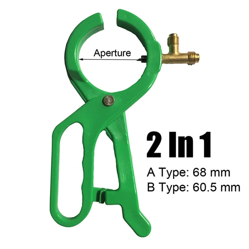 Боковой удар для R134A R22 & R12 открывалка хладагента 2 в 1 AB диафрагма 60 5 мм 1/4SAE 1/2 ACME