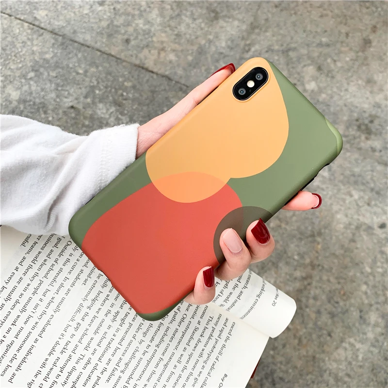 Sdreefge Polka Dot Geometric Pattern Phone Cover For iphone 7 case XS MAX 8 6 6s plus Soft TPU Shell X |