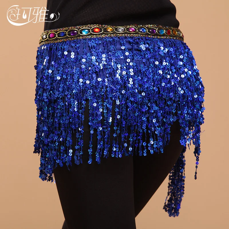 Новый Хип-шарф для танца живота аксессуары индийский пояс с блестками и