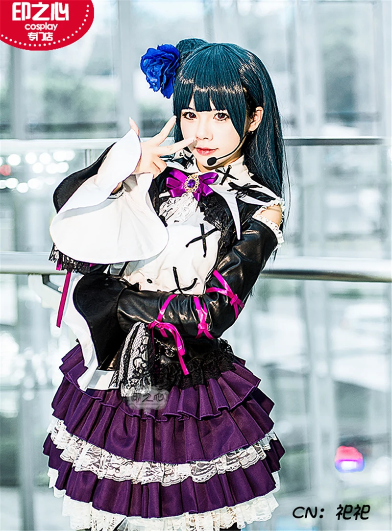 Аниме Love Live Sunshine Aqours Tsushima Yoshiko Guilty Kiss униформа для девочек карнавальный костюм