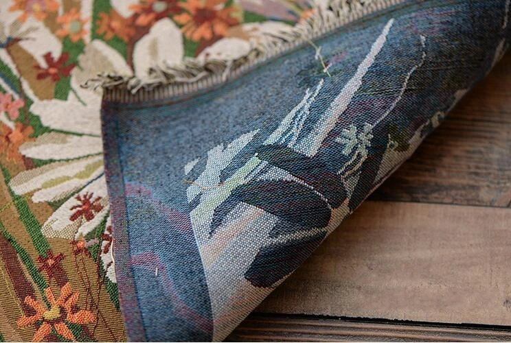 wholesale American Village Cushion cotton cappuccino pillow fabric home gorgeous summer flower fabrics 4PC / SET 50*50cm B840 | Дом и сад