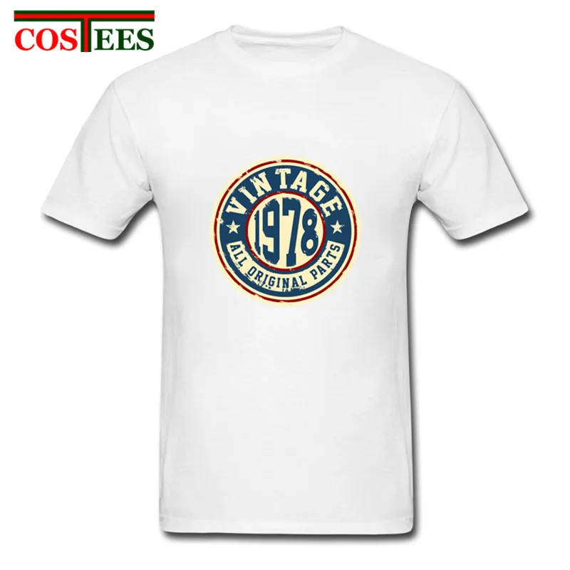 17 Camisetas Ретро Классический 40-й подарок на день рождения Винтаж 1978 все оригинальные части футболки мужские повседневные Удобные Хлопковые футболки на заказ - Цвет: 17
