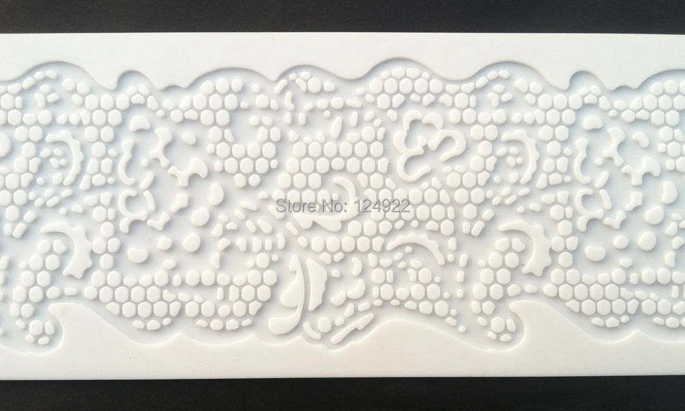 CT-5017 Floret Shapes Lace Soft 100% Platinum Silicone Cake Fondant Embossing Gum Paste Decorating Mold Tool | Дом и сад