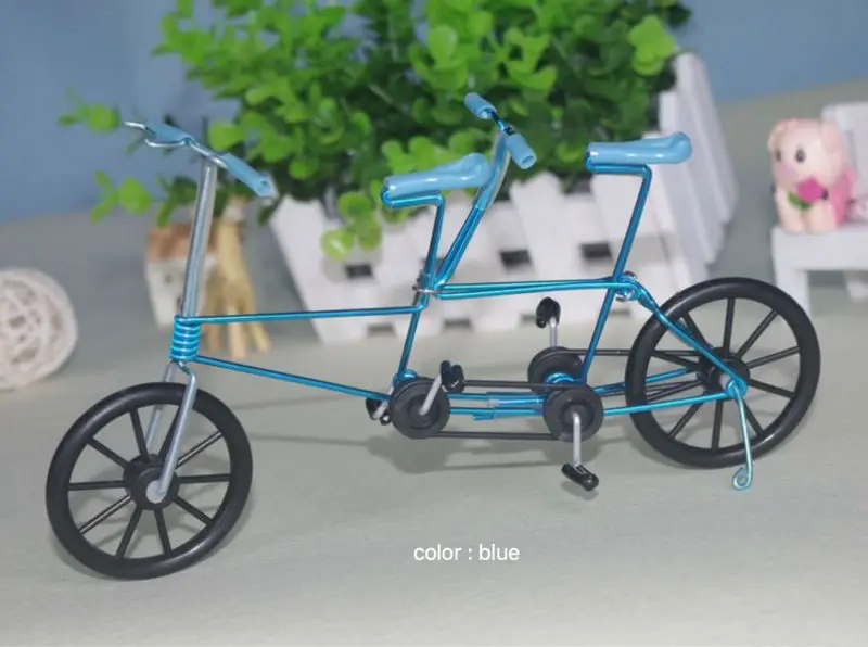 Двухместный велосипед/Finger Bikes, креативные, кованые изделия ручной работы, сувенирные изделия, Тандемная модель велосипеда