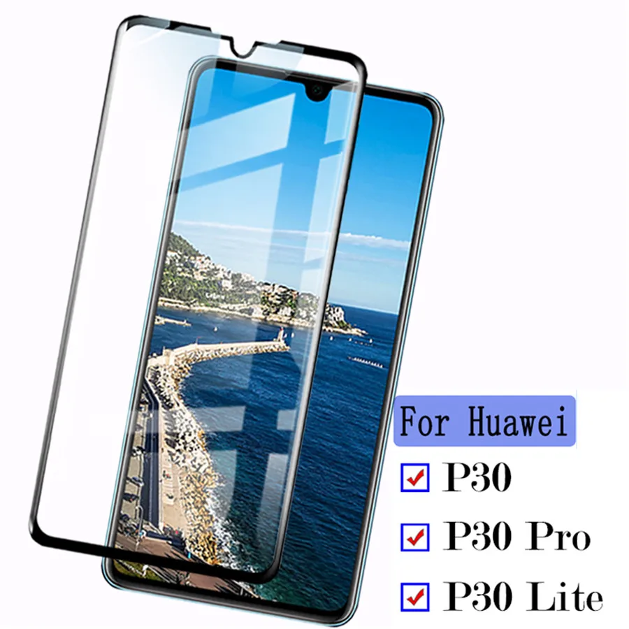 Изогнутые случае на P30 Pro Защита экрана для huawei p30pro lite 3d полное покрытие