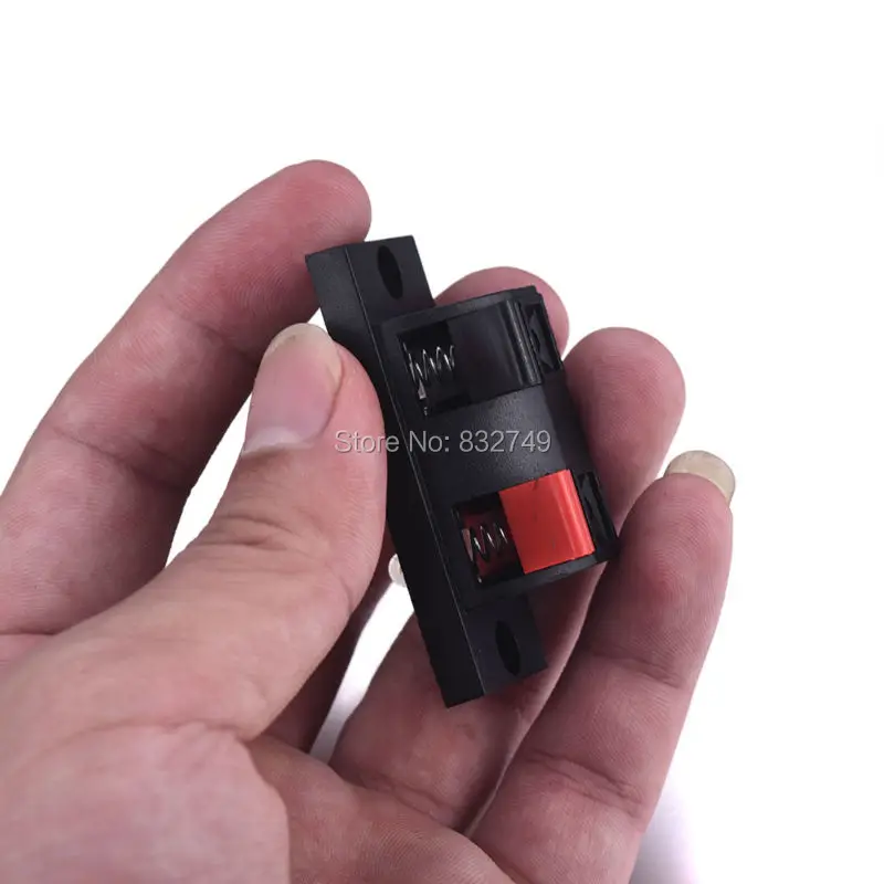 Новая продажа 10 шт. Кабельные Клеммы для громкоговорителя коробка 2 шпильки