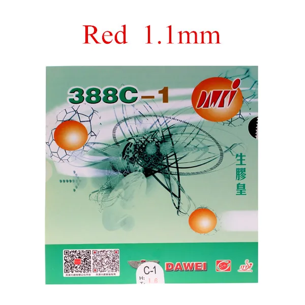 Dawei 388C-1 388c-1 Средний Pips-Out Настольный теннис(PingPong) резиновый с губкой - Цвет: Red 1.1mm