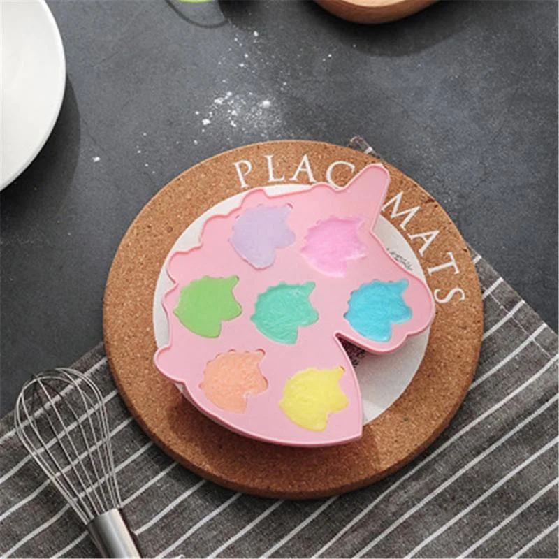 7 полости пони с рожком силиконовая форма для торта дома DIY Единорог формы