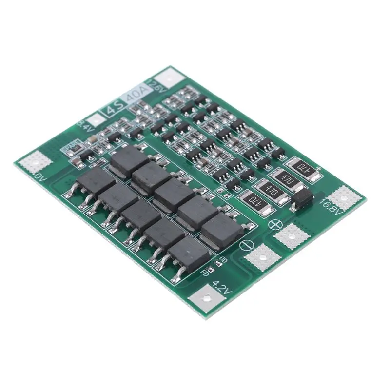 

Балансирующая плата защиты PCB 40A литий-ионная литиевая батарея 18650, плата защиты BMS, сбалансированная Зарядка для двигателя дрели, 14,8 в, 16,8 в, ...