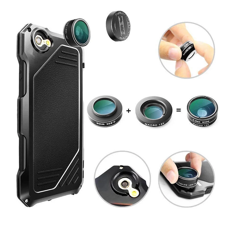 Luxury armor Metal Aluminum Waterproof phone Case for iPhone XR X 6 6S 7 8 Plus XS Shockproof Dustproof Camera Heavy Duty Cover |