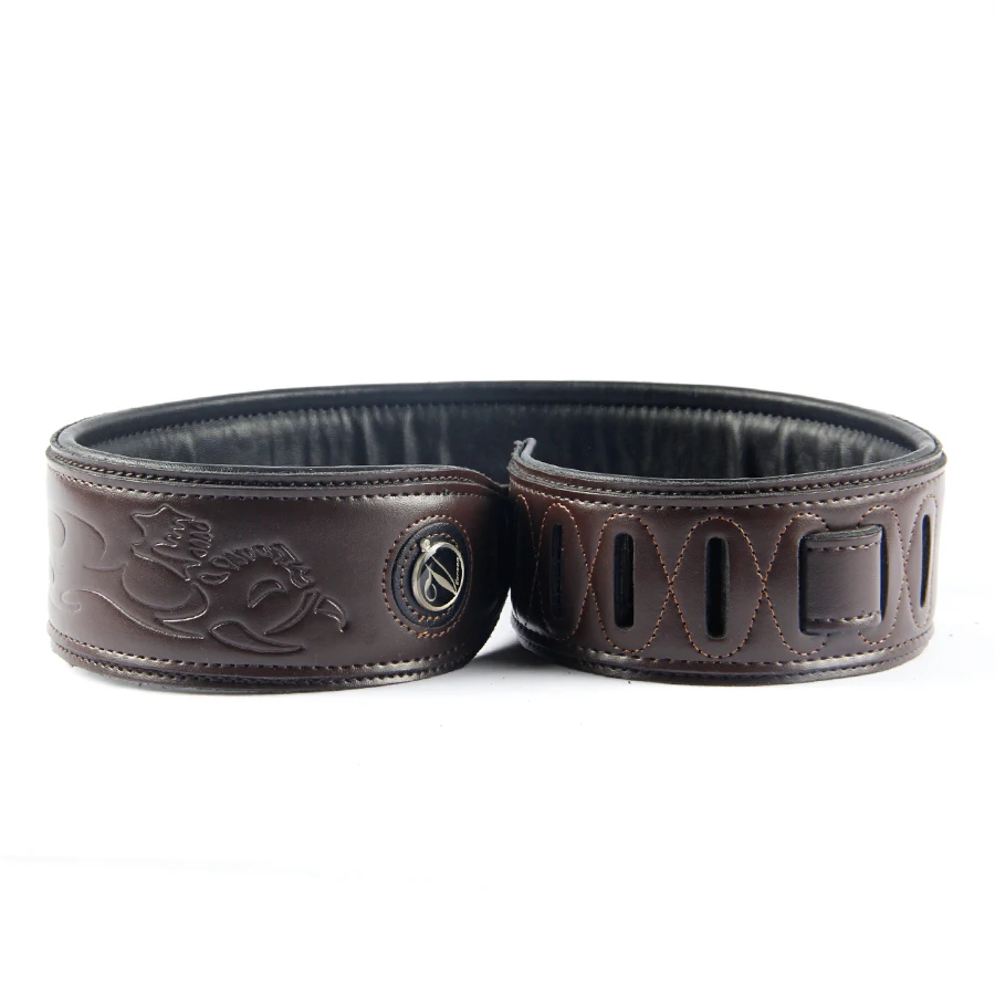 YUEKO коричневый высококачественный кожаный гитарный ремешок удобный