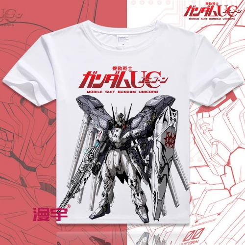 Free Shipping Strike Freedom Gundam Robert Cool Anime T Shirt Tee Summer Short Sleeve T-shirt Tops Unisex Cosplay S-XXXL