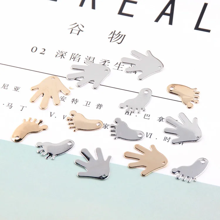 

6 шт., медные Подвески в виде ладони