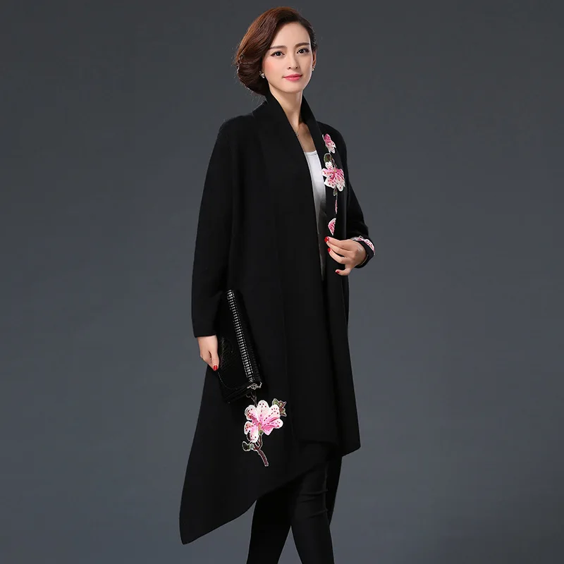 Длинное шерстяное пальто 2020 Новое поступление элегантная женская куртка с