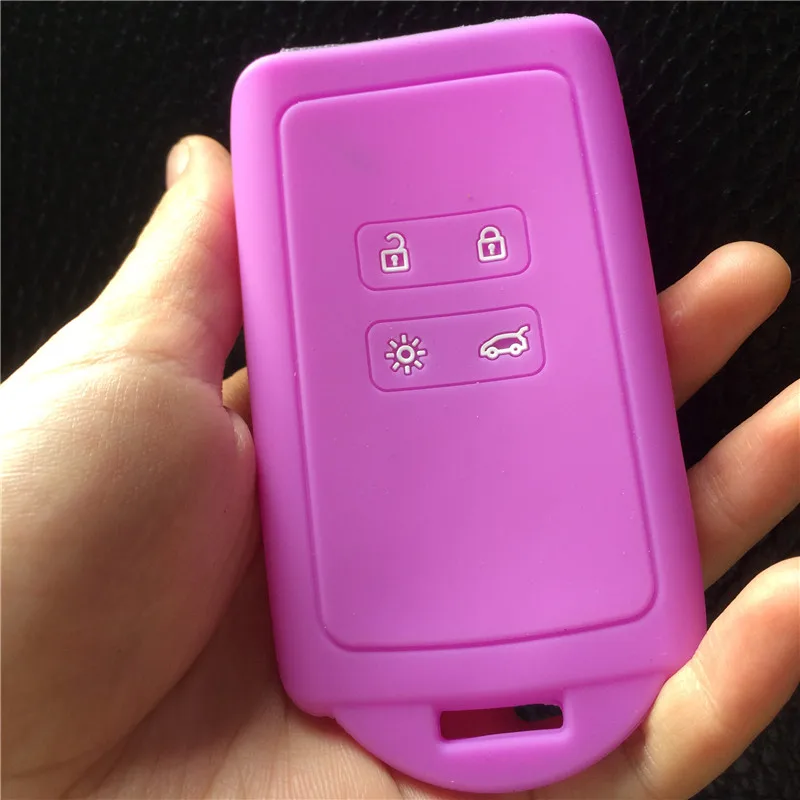 Силиконовый резиновый чехол для автомобильного ключа Renault KOLEOS Kadjar 2016 2017 samsung QM5 4