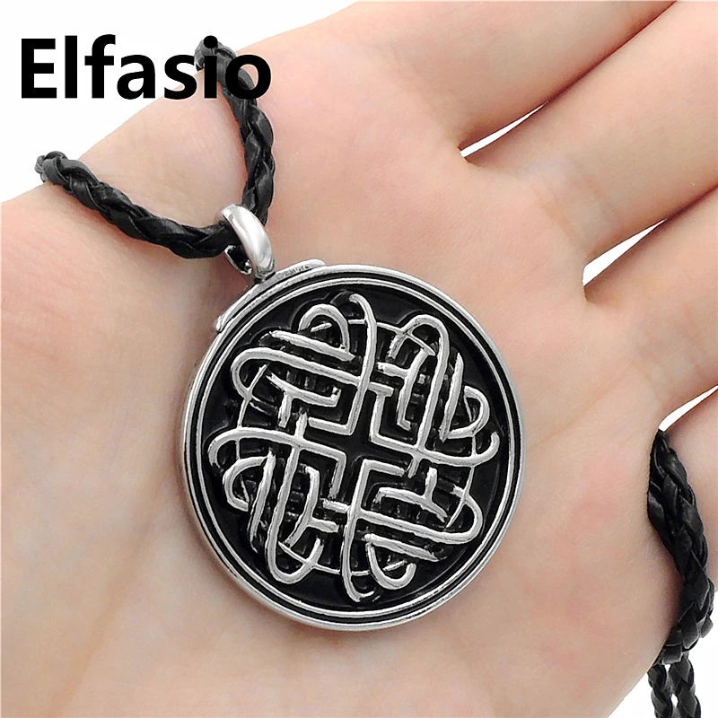 Оптовая продажа 10 шт кельтский бесконечное сердце амулет с узелком мужские