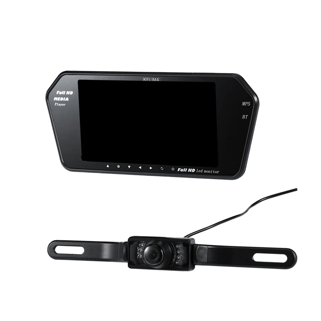 

High Resolution 7 LCD Car Rear View Mirror Screen Bluetooth MP5 Car Monitor