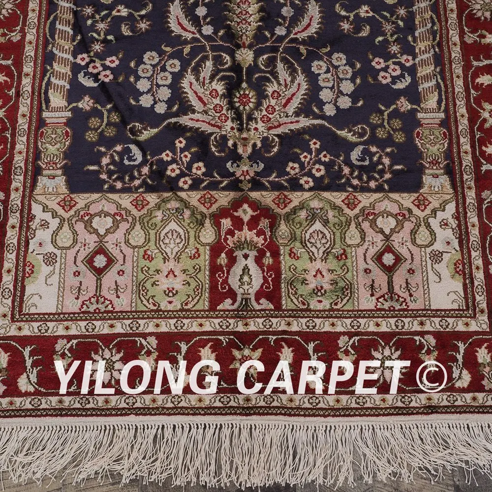 YILONG 3 'x 5' ручной работы сине-красный ковер для гостиной изысканный Прочный