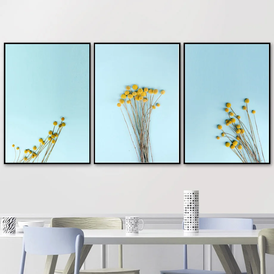 

Nordic Kids Room Decoration Flower Picture Pop Art Posters And Prints Plants Wall Art Canvas Painting for Living Room Decor