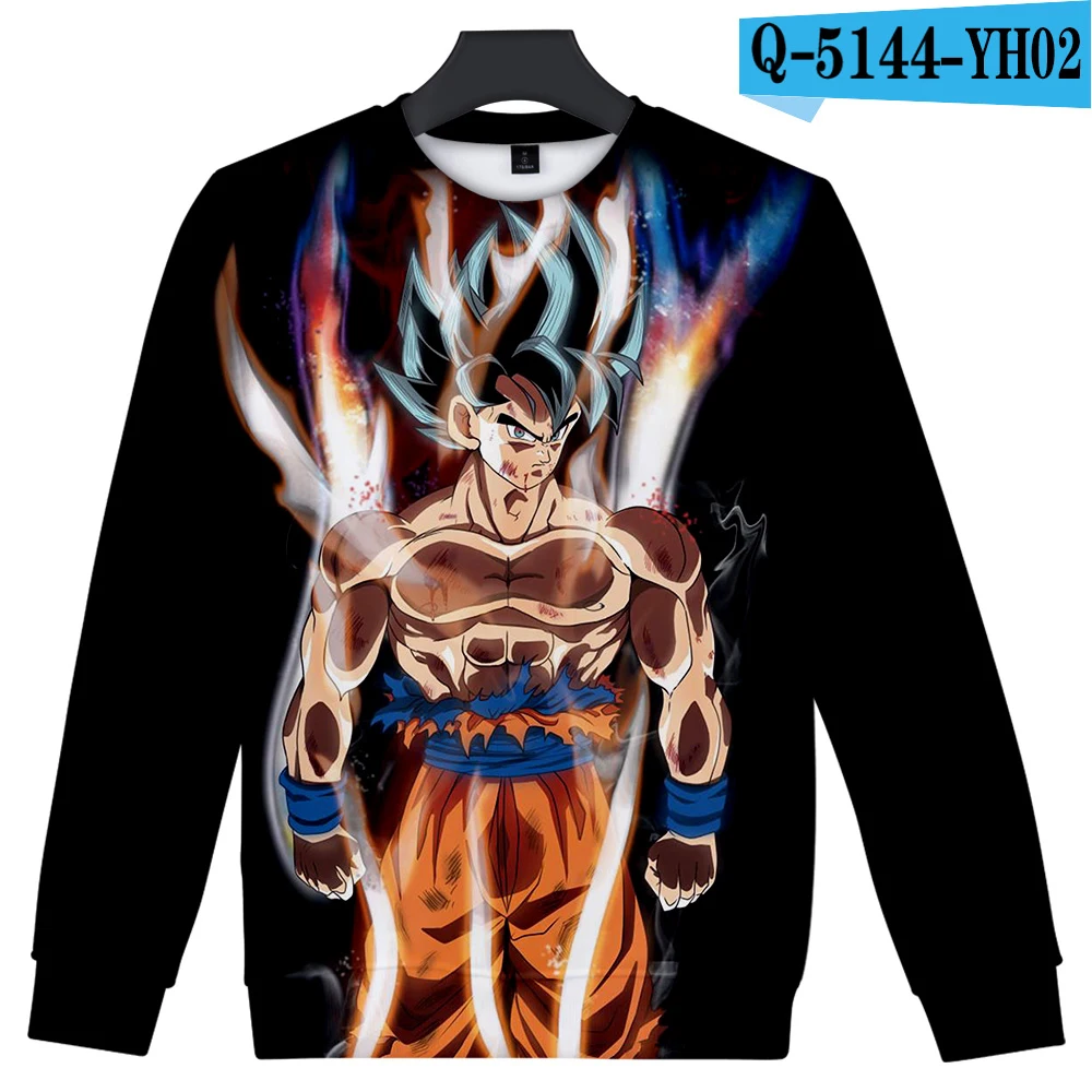 3D Sweatshirt Новейшая куртка в стиле аниме «Драконий жемчуг», Мужская/Женская толстовка, 3D принт, драконий жемчуг, Z Goku, бейсбольная форма, пальто, черные крутые топы, 4XL - Цвет: 3D Sweatshirt