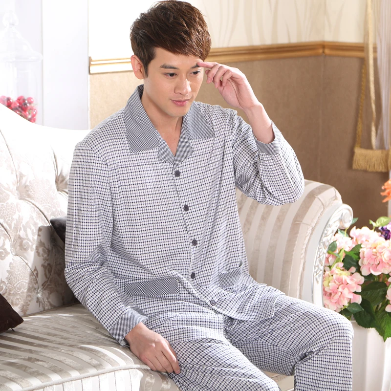 Женские пижамы с длинным рукавом Сезон весна осень Одежда для сна длинными