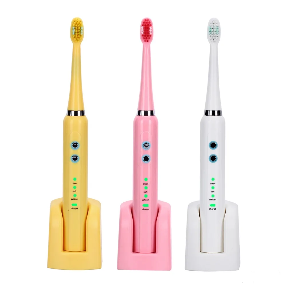 Зубная щетка AZDENT аккумуляторная с 4 насадками и таймером | Бытовая техника