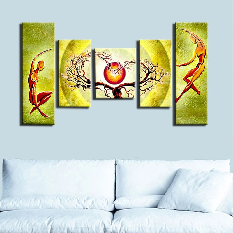 5 шт. набор для рисования на холсте без рамки | Дом и сад