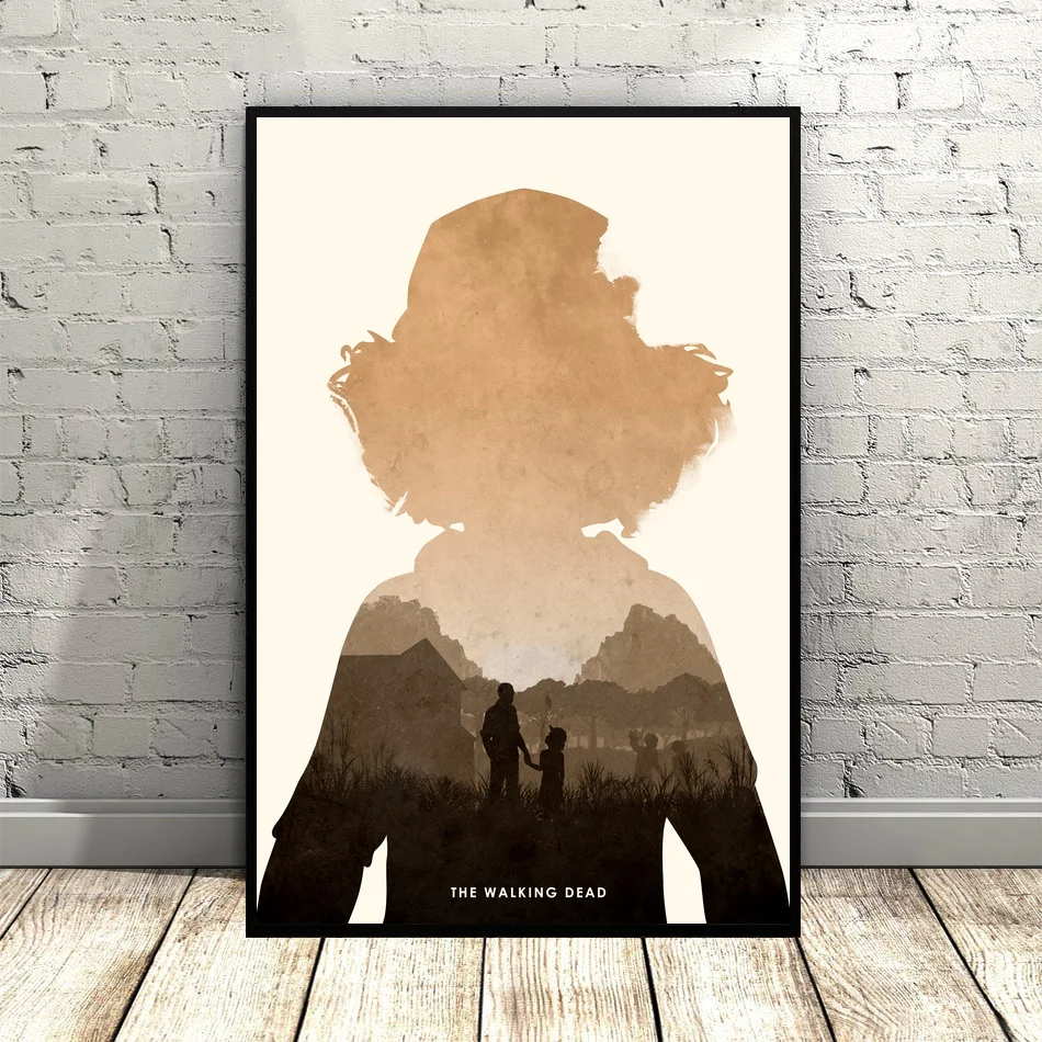 Холст с изображением ходячих мертвецов плакат фильмом настенные картины для