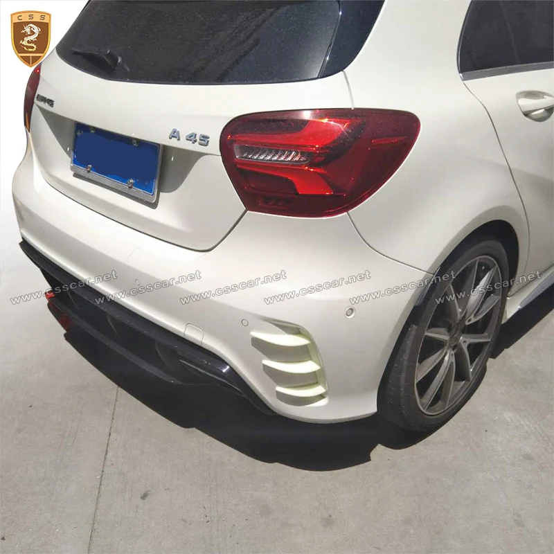 Задний бампер боковые вентиляционные отверстия Крышка Накладка для Benz A класс A45 вентиляционное отверстие литьевая отделка автомобиля Стайлинг авто аксессуары