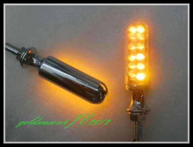 

CHROME BILLET LED TURN SIGNALS for Suzuki Boulevard Intruder Savage C50 C90