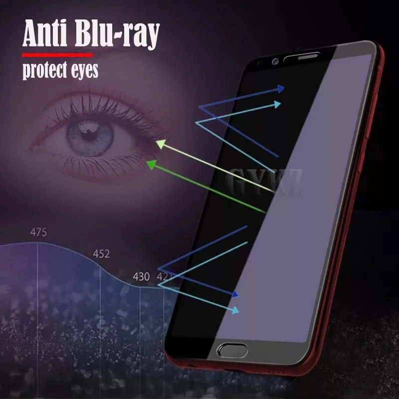 2 шт./лот полноэкранное закаленное стекло для HUAWEI Honor V10 V20 анти Blu Ray полное