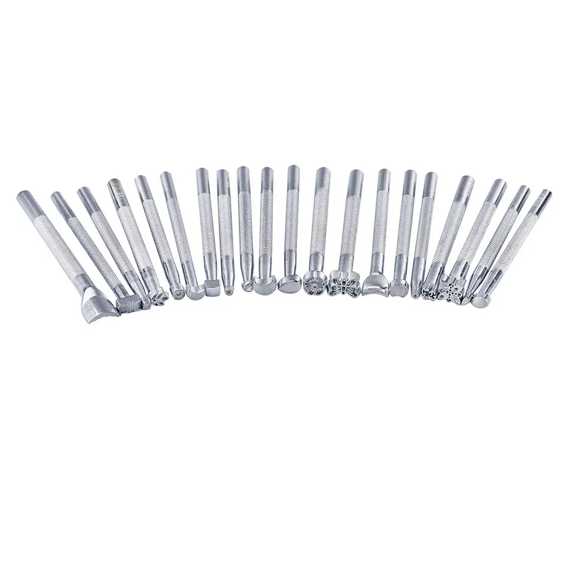 

Инструменты для гравировки и печати кожи и кожи, 20 наборов ручной работы, набор «сделай сам»