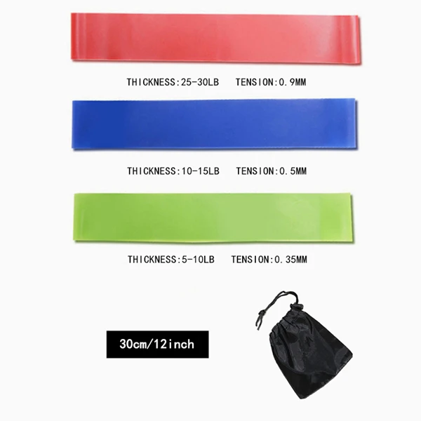 3pcs set Фитнес Эластичная лента сопротивление полосы для Фитнес силовые тренировки расширитель мышц Упражнение Йога тренажерный зал Фитнес оборудования - Цвет: 3pcs set