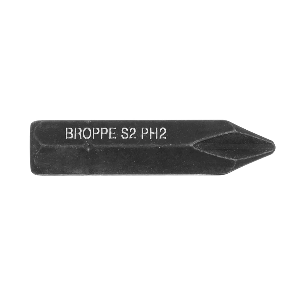 Broppe 3 шт. Крестовая ударная электрическая Магнитная отвертка Набор бит 8 мм шестигранный хвостовик 80 мм крестовая отвертка Набор бит S2 PH1 PH2 PH3