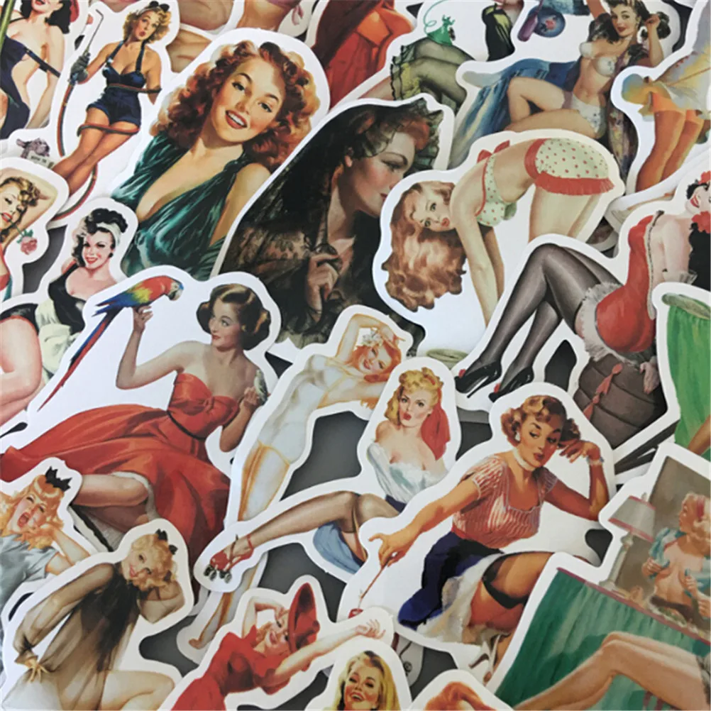 50 шт. новинка винтажная ПВХ водонепроницаемая привлекательная красивая