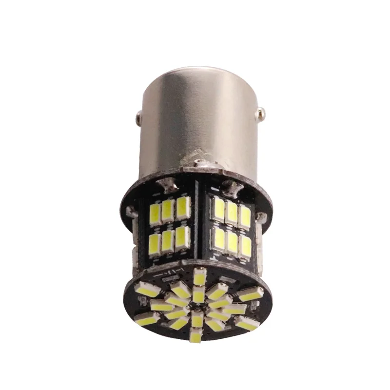 10pcs 1157 BAY15D Bulbs 54 led 3014 smd lamp 1156 ba15s bau15s Tail Signal brake Lights Red p21/5w car bulbs Light Source | Автомобили и