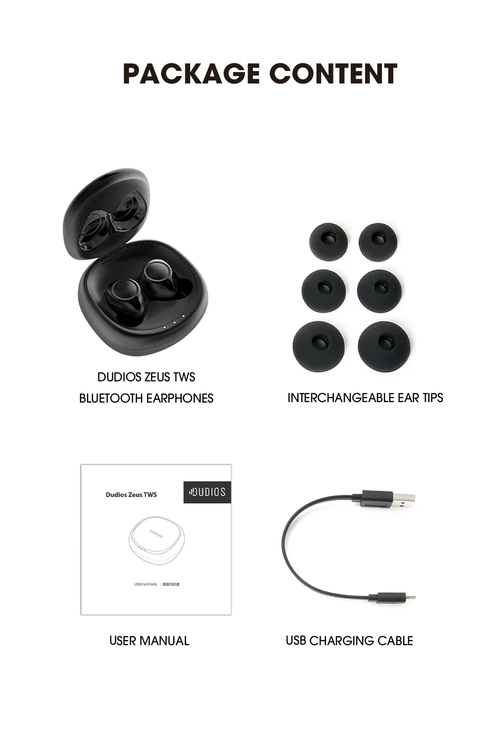 Dudios, настоящие беспроводные наушники, Bluetooth, мини наушники-вкладыши с микрофоном, IPX5, спортивные наушники, 3.5Hrs Playime, 500 мАч, чехол для аккумулятора