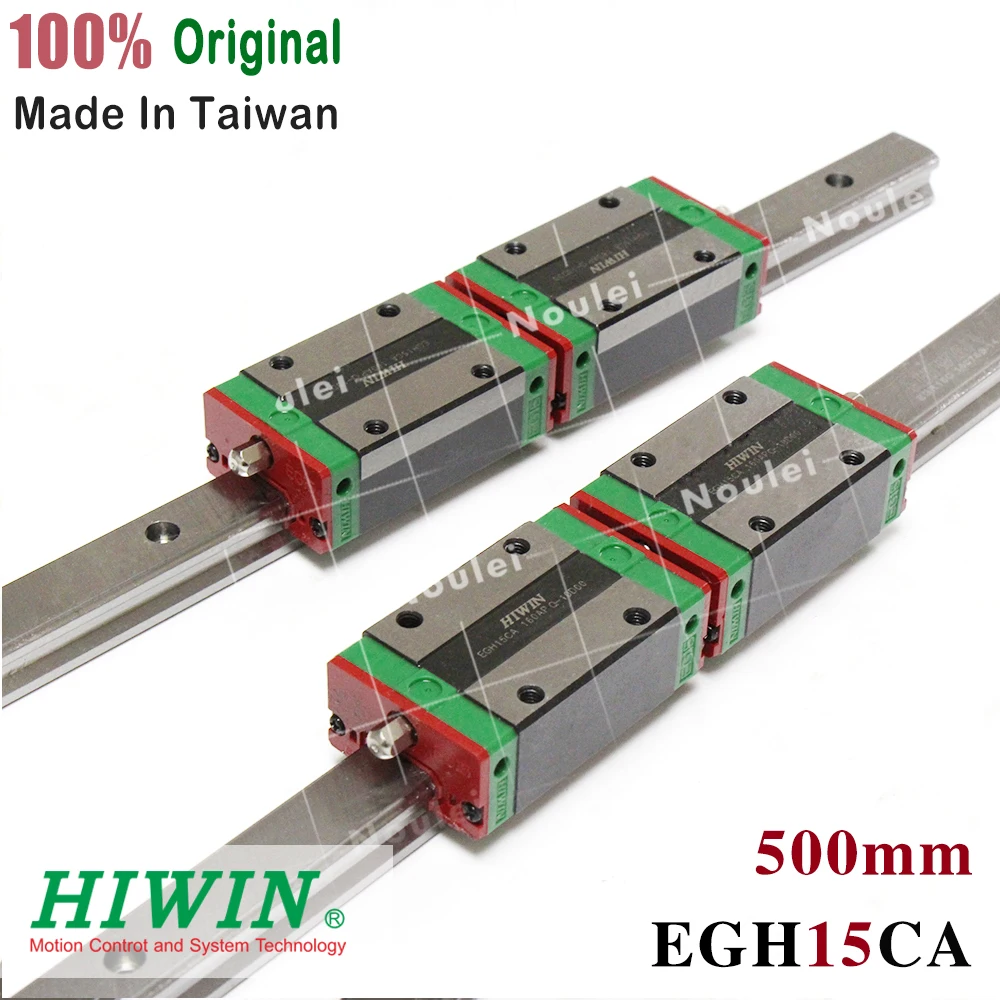 Линейный рельс 2 шт. HIWIN EGR15 500 мм линейный направляющий + 4 EGH15CA CNC рельсовый