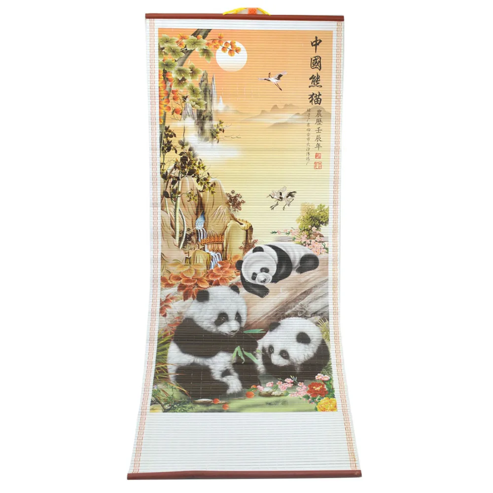 

Feng Shui Pandas Paper Hanging Scroll Chinese Painting J2069