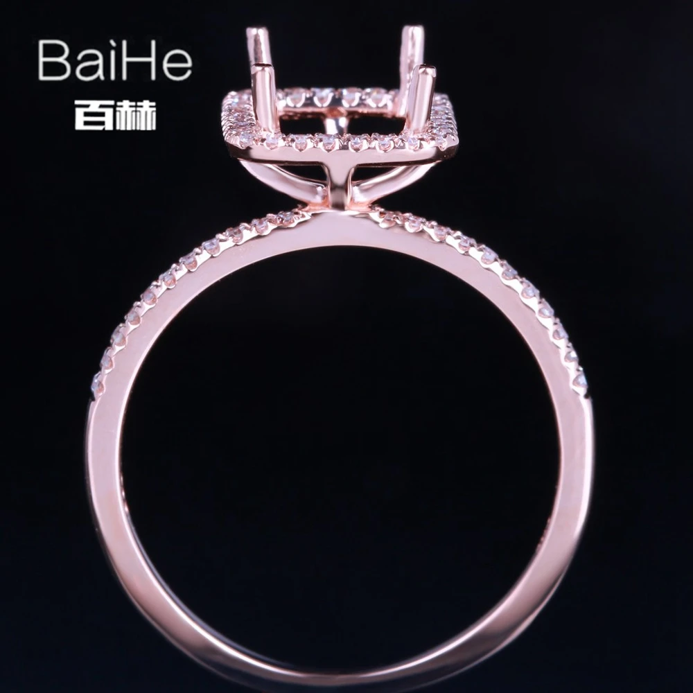 BAIHE Solid 14K розовое золото изумруд свадебные женские офисные/деловые Изящные