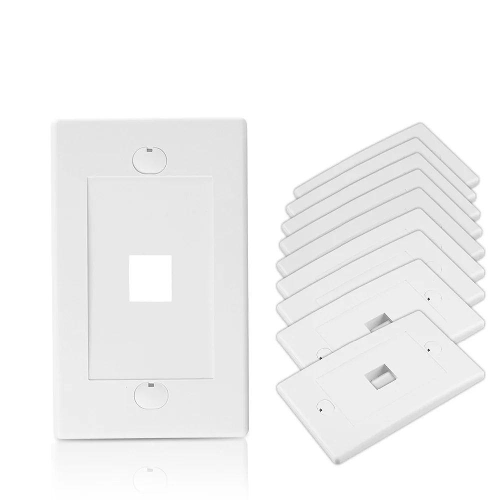 Двойной Порты нам 120 Тип Лицевая панель стены пластины сети RJ45 RJ11 для модуль Jack