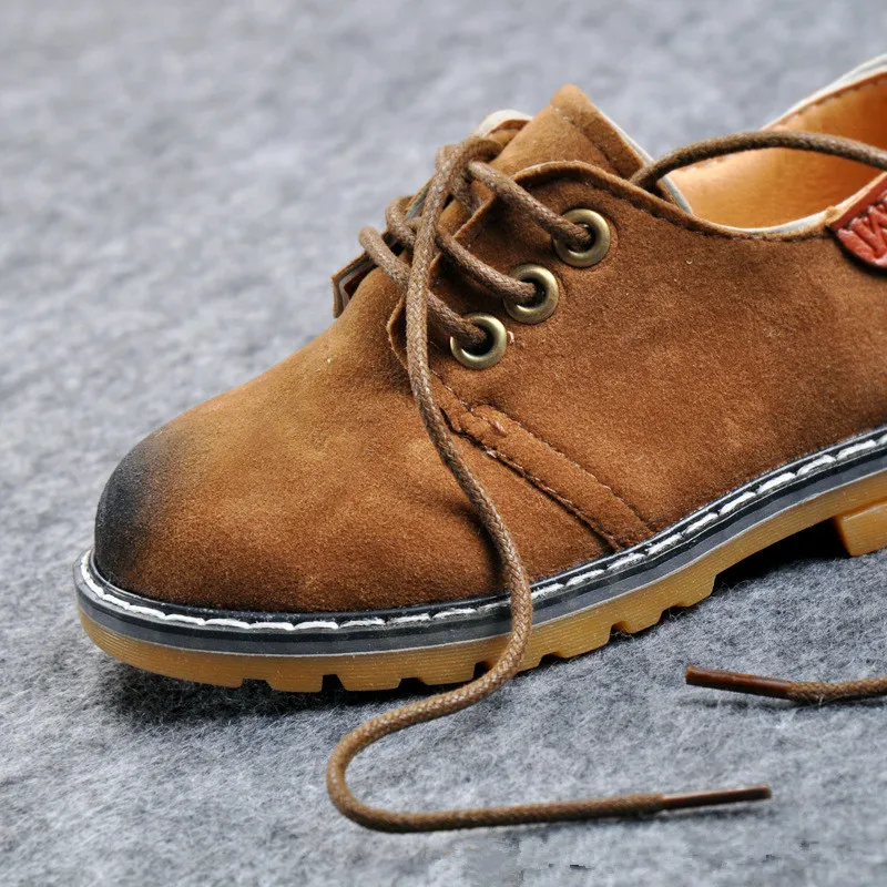 Новинка Демисезонная обувь из искусственной кожи для мальчиков и девочек