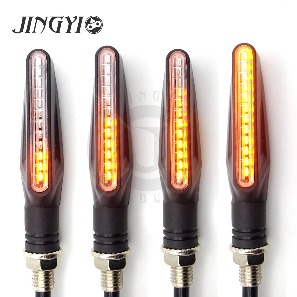 

LED motorcycle cover turn signals Lights water flowing For yamaha MT03 RAPTOR 700 FZ8 XT 600 TDM 900 TRACER X MAX R1 XT #ED3057