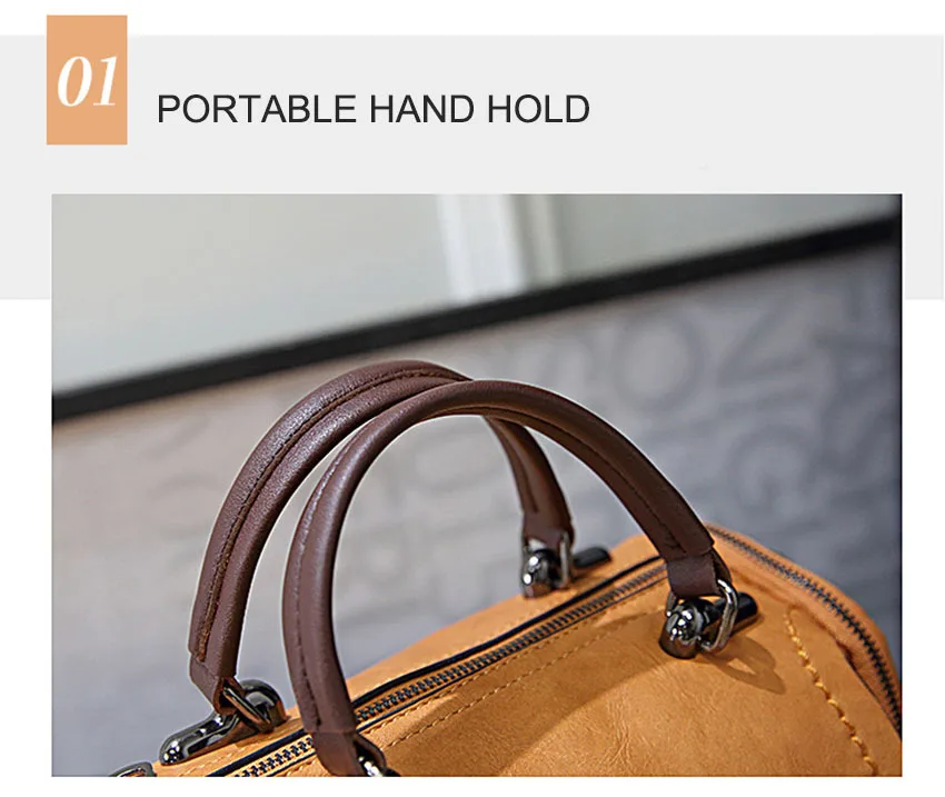 Zipper Crossbody Bags For Women New Vintage Ladies Leather Handbags Women Bags Designer Tassel Shoulder Bag Female